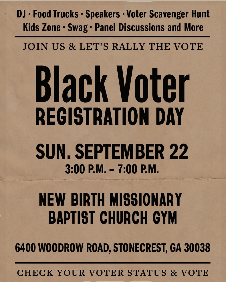 Black Voter poster - Freedom March